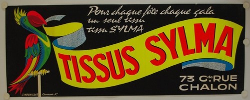 Affiche tissus sylma années - affiche,