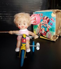 Vintage girl tricycle - girl,
