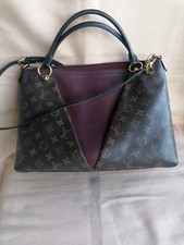 authentique sac vuitton monogram V mm bordeaux banboulière