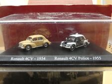 COFFRET ATLAS DUO RENAULT 4CV 1954 + POLICE 1955 1/87 H.O Neuf Boite Origine