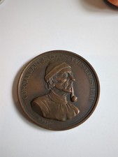 Médaille Jacques Yves Cousteau Calypso En Bronze Doré 