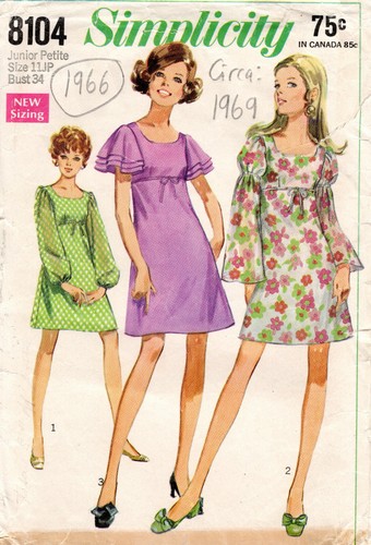 Patron couture vintage - patron, 1969