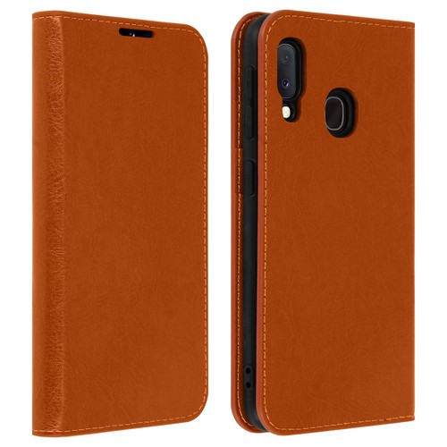 étui pour samsung a20e - Étui, cuir