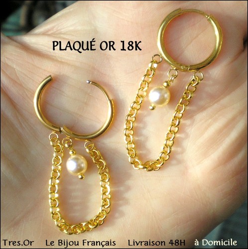 Plaqué 18k créoles - 18k,