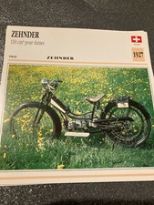CARTE FICHE MOTO collection ATLAS ZEHNDER 110 CM3 POUR DAMES 