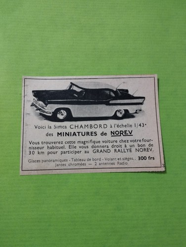 Publicite norev simca - publicite,