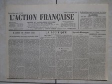 LE JOURNAL L'ACTION FRANCAISE