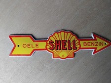Petite plaque émaillée shell - plaque,