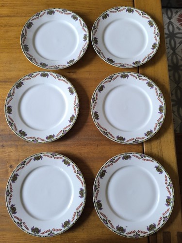 Six assiette porcelaine - six,