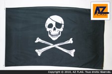 DRAPEAU PIRATE TÊTE DE MORT