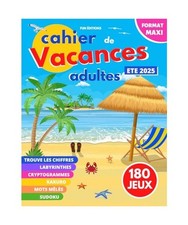 cahier de vacances adultes