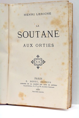 Leriche soutane aux - la, orties