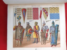 Costume Historique RACINET Tome IV Pl. 201 à 300 1888 MOYEN AGE & XVIe  32 