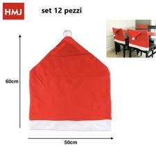 Set 12 Housse de Chaise Noel