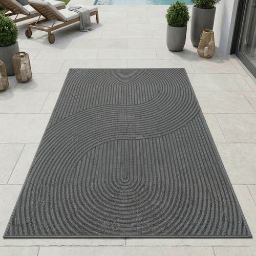Tapis extérieur motif lignes