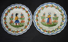 Quimper assiettes - hr, (henriot)