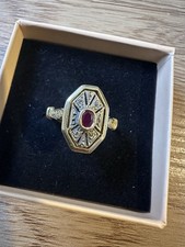 Bague art déco or jaune et