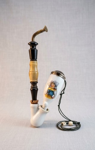 Ancienne pipe porcelaine - pipe, en