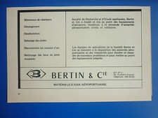6/1969 PUB BERTIN et Cie THERMOSOUFFLANTE TS II NAVIPLANE AEROTRAIN FRENCH AD