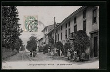 CPA Poncin, Le Grand Chemin 