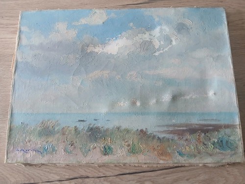 Tableau ancien anestene vue - tableau, e.anestene