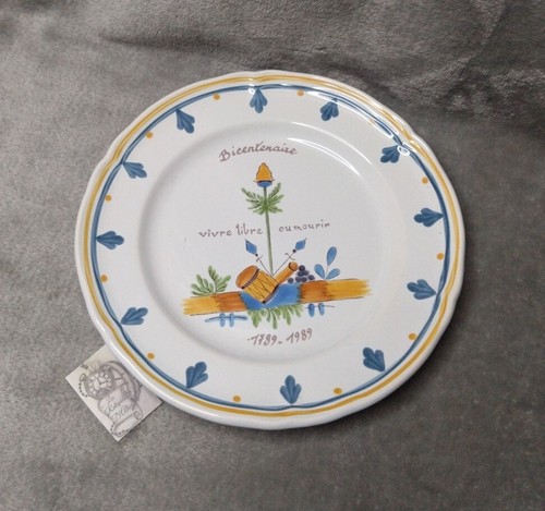 Assiette bicentenaire fait - assiette,