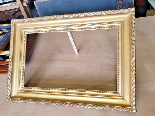 Cadre ancien bois stuc - ,