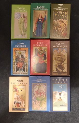 Lot tarots de collection - de,