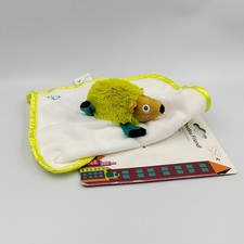 Doudou plat hérisson vert