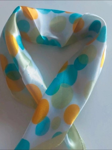 Foulard carré femme blanc
