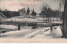 SPORTS D'HIVER  Concours de Ski  HAUTES VOSGES  les courses en Toboggan