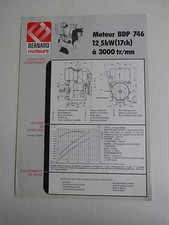 prospectus moteur fixe BERNARD type BDP 746