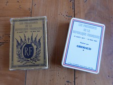 Ancien jeu de cartes Grimaud "Présidents de la république" Bleu- Mai 1981