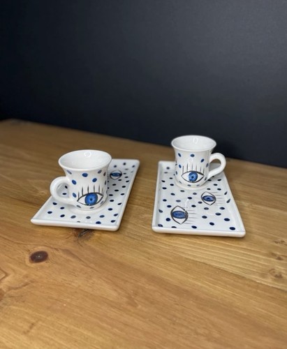 Tasses café peint - à,