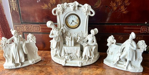 Pendule poser porcelaine - poser,