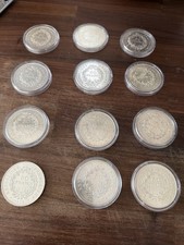 Lot de 12 pièces de 50 francs
