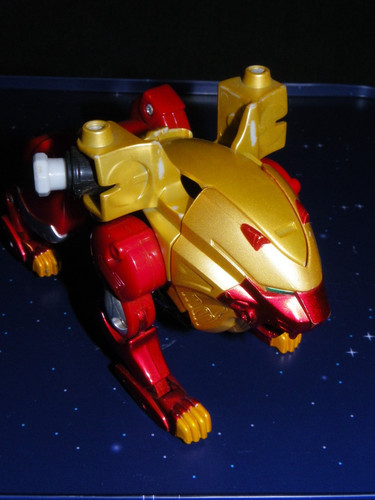 Figurine gao lion rouge - lion, et