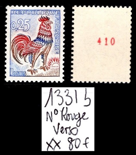 Variété rouge sur coqs - :,