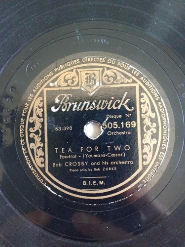 Rpm tours bob crosby tea - 78, crosby-tea