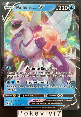Carte pokemon palkia 039 189 - carte, 039/189