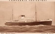 CARTE POSTALE .   PAQUEBOT " PASCAL PAOLI"