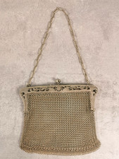 AUMONIERE ou Sac de BAL Bourse en Metal XIXe Porte Monnaie Ancien Accessoire R39