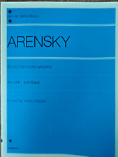 Anton Arensky - selected piano works - sheet music Zen On