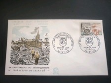 ENVELOPPE PREMIER JOUR - N°500 - ANNIVERSAIRE DU DEBARQUEMENT - 1964.