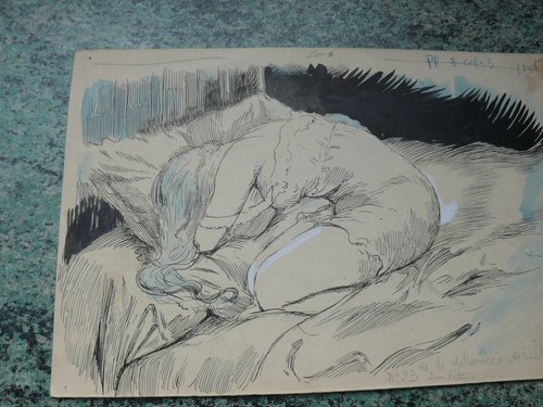 Superbe rare ancien dessin