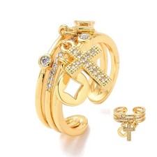 bague réglable Bague Plaqué