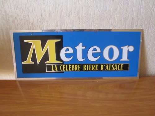 Bière meteor plaque tole - meteor,