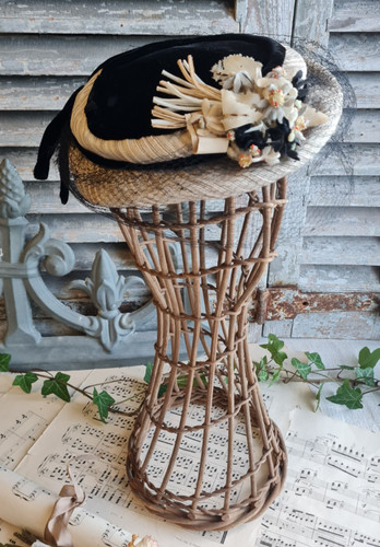 Ancien chapeau bibi 1920 - chapeau,