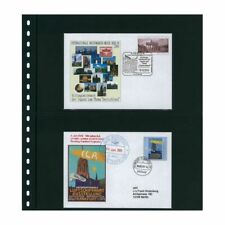 Feuilles de classement Omnia Lindner à 2 bandes pour enveloppes, blocs.