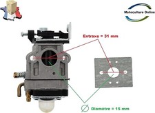 Carburateur + Joint pour débroussailleuse ou multifonctions 5 en 1  43,49, 52 cc